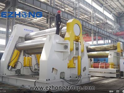 120x4000 EZHONG 4 Rolls Plaque Machine à rouler