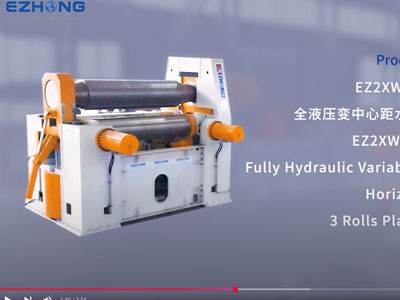 EZ2XW11SY-120X3200mm de laminoir à 3 plaques entièrement hydraulique