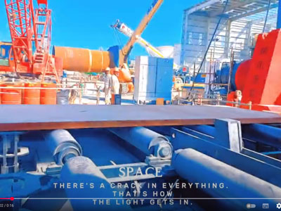 Site des EAU-Machine à rouler à 3 plaques entièrement hydraulique