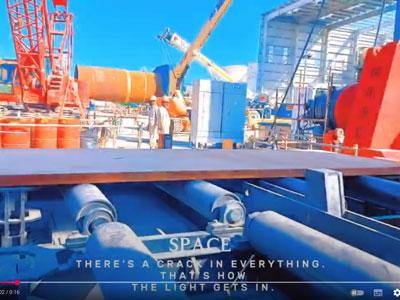 Site des EAU-Machine à rouler à 3 plaques entièrement hydraulique